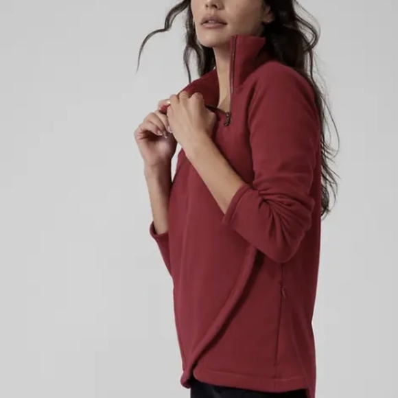 NWT Athleta Cozy Karma Asym Pullover - Picture 2 of 9